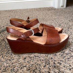 Born platform/wedge sandals  size 7.5